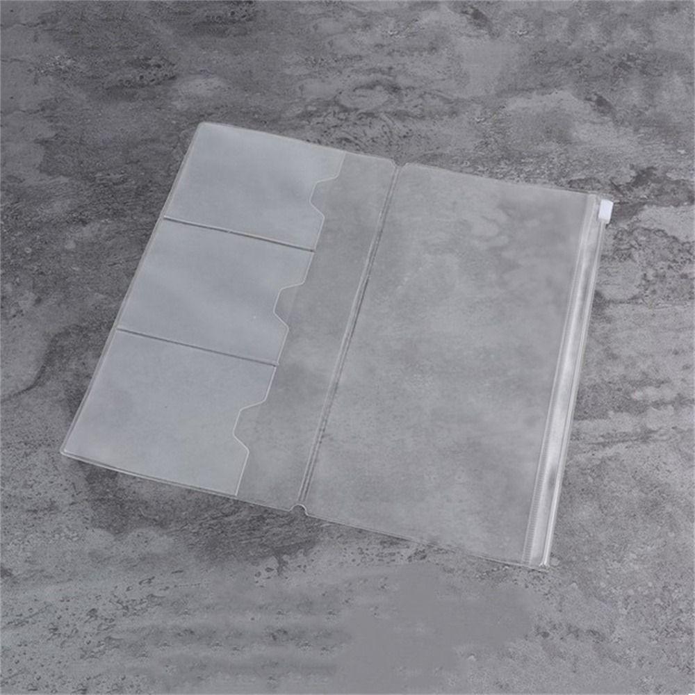 

Стандартная сумка из ПВХ на молнии, сумка для блокнота, ежедневник, держатель для карт, сумка для хранения блокнота 210x110mm