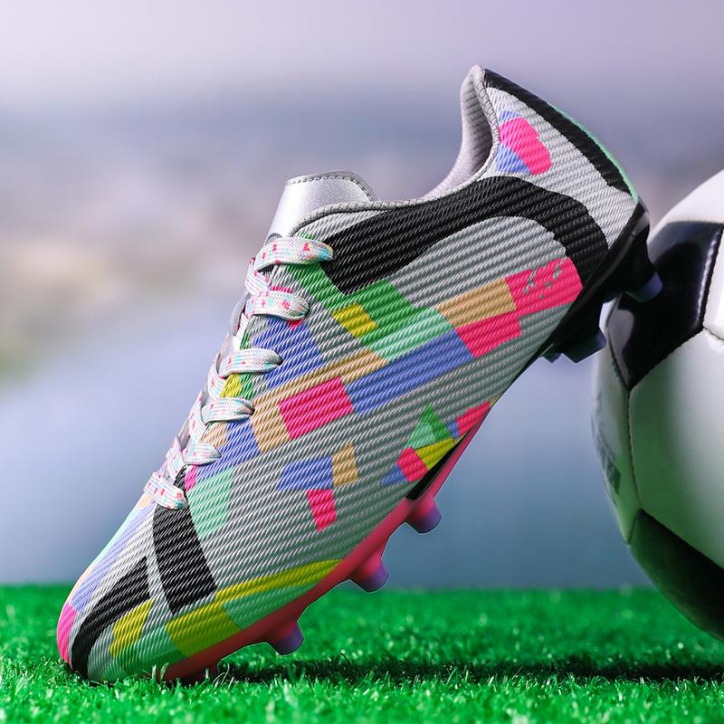 

Модне футбольне взуття унісекс Футбольні бутси Футбольні бутси Молодіжні тренувальні кросівки Спортивне взуття на відкритому повітрі Ronaldo Великий розмір 33-46 46 срібний