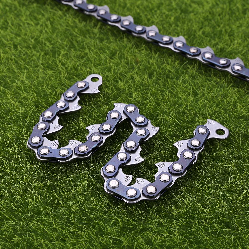 2pcs Chain Type Chain Blade Wood Cutting Chainsaw Woodworking Accessories Grass Trimmer Head Chain Grass Cutter Desbrozadora