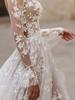 Summer New Wedding Dress Formal Lace Long Sleeve Evening Gown