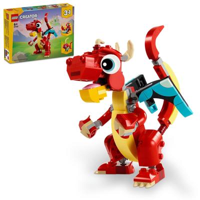 LEGO Creator Expert Red Dragon Toy Present Birthday Block Educational Christmas Boys Girls Children 6 Years Old 7 Years Old 8 Years Old 9 Years Old