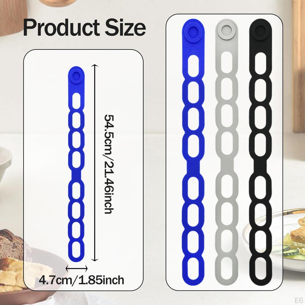 Flexible Silicone Strap for Lid Fixing In Home Storage Solutions