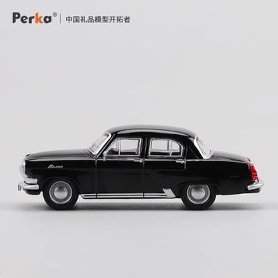 Perka Diecast 1:64 Scale Soviet M21 GAZ-21 Volga Alloy Car Model Collection Souvenir Static Display Ornaments Gift
