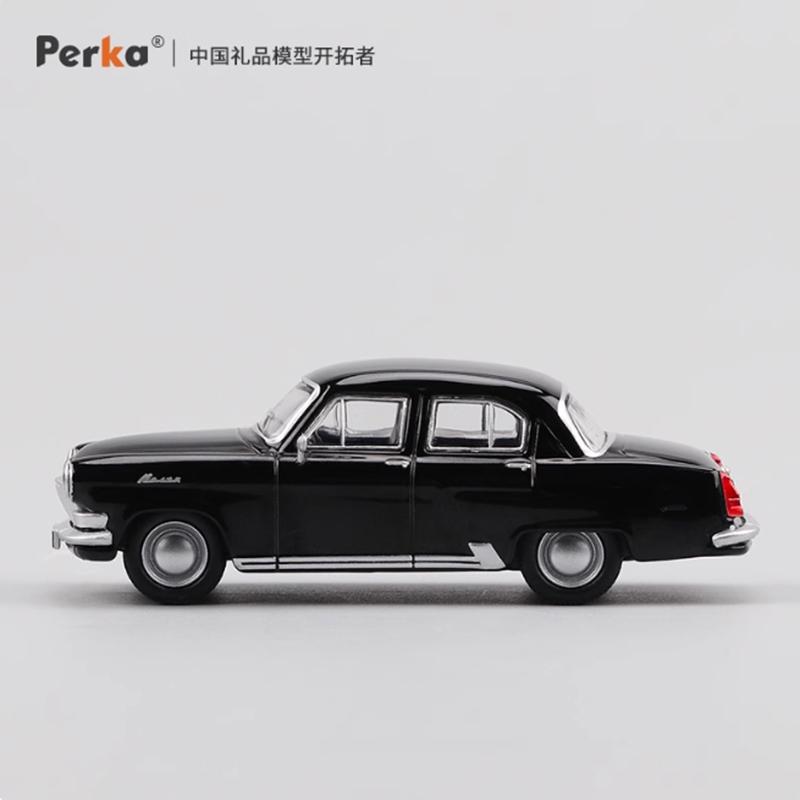 Perka Diecast 1:64 Scale Soviet M21 GAZ-21 Volga Alloy Car Model Collection Souvenir Static Display Ornaments Gift