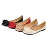 Fashion Large Size 46 Fashionable Bean Shoes for Women's Casual Lightweight, One Foot Shallow Mouth Pointed Flat Shoes Zapatos De Mujer