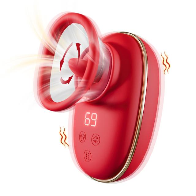 Klitorisvibrator, Saugen und Lecken der Zunge, Sexspielzeug für Frauen, Brustwarzen-Vagina-Stimulator, Orgasmus, Muschi, Blowjob, weibliche Masturbation
