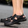 Men's Handmade Sandals Outdoor Sandals Summer Men's Genuine Leather Mesh Retro Casual Beach Sandals