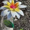 8 Colors Metal Flowers Garden Stakes Patio Stick Indoor Outdoor Crafts Rustproof Metal Iron Yard Art Lawn Decoration Instock