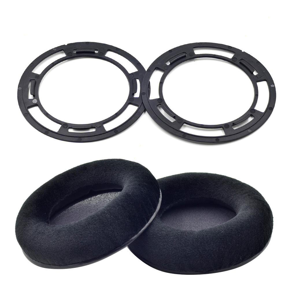 2Pieces Replacement Ear Cushion Black Plastic Buckles Pillow Parts Compatible witHifiman Velour HE560 HE400i Headset