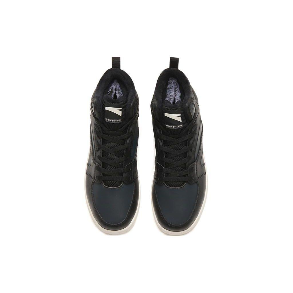 Anta Street Play Lightweight Durable Warm High-Top Skate Shoes Men Sneakers Black 112248991-2