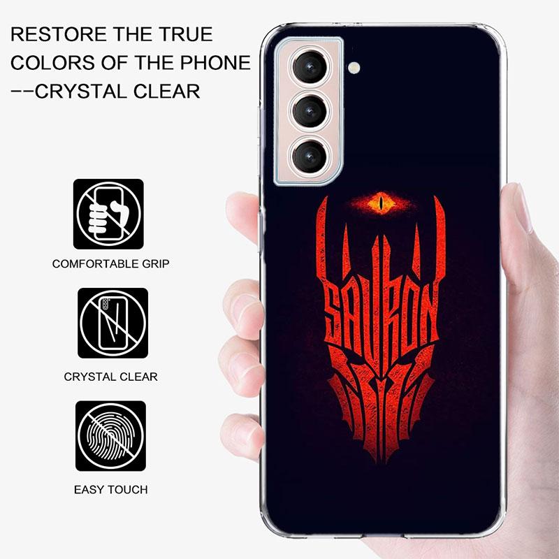 The L-Lord of the R-Rings Phone Case For Samsung Galaxy S25 Edge S24 S23 FE S21 S20 S10 Plus S22 S26 Ultra Cover Clear Cases TPU