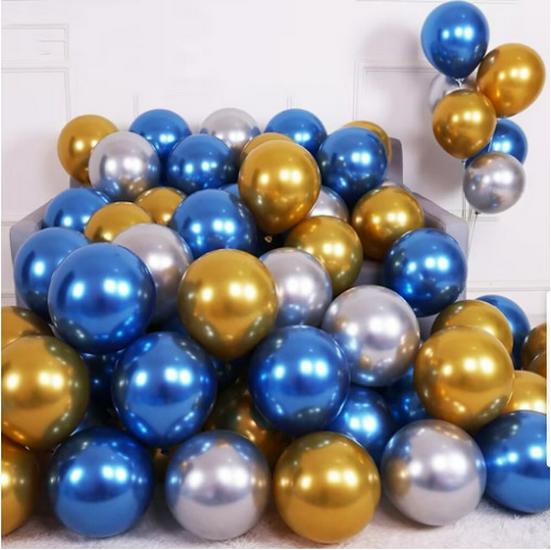 Good Times 10'' & 12'' Latex Metal Balloons for Weddings & Parties