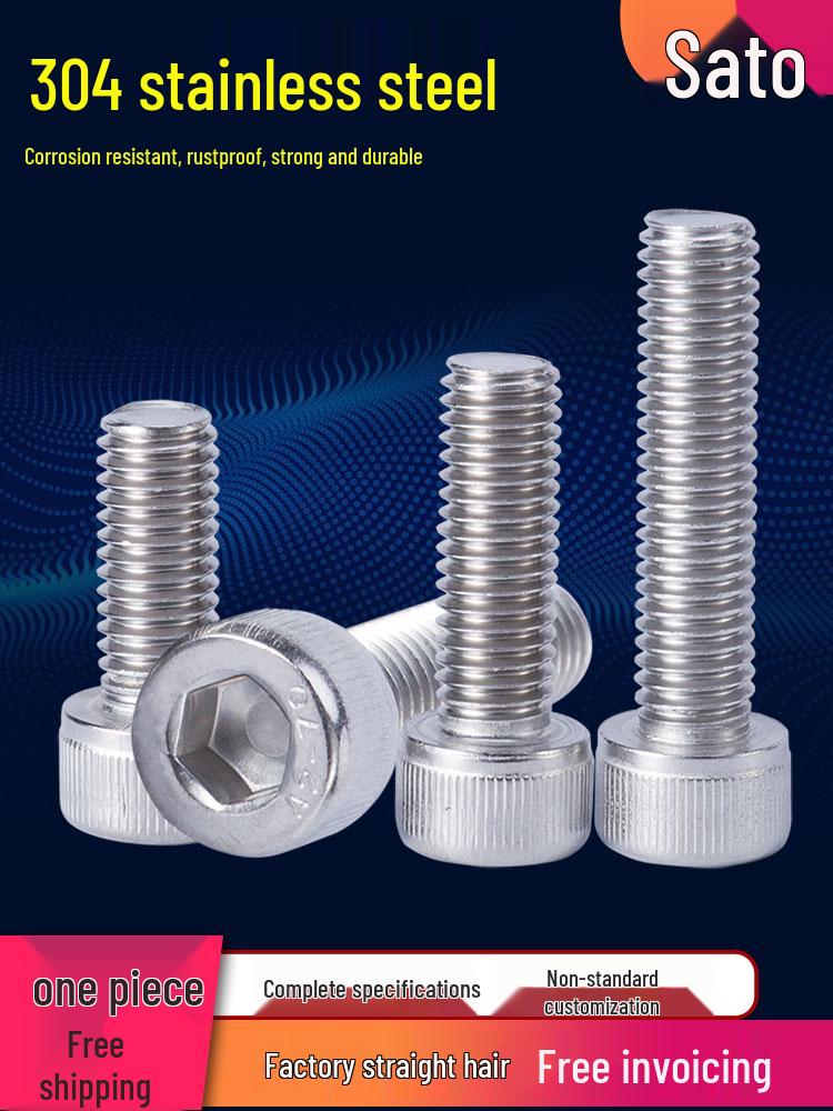 304 Stainless Steel Hex Head Screw Nut Set M2-M20