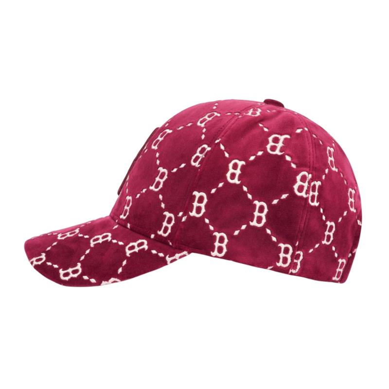 MLB Cotton Baseball Caps Unisex Rose Red Fashion 3ACPMV126-43WIS