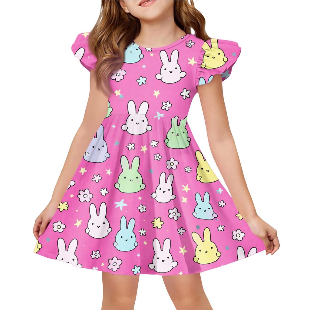 Children's Fashion Casual Flying Sleeve Dress