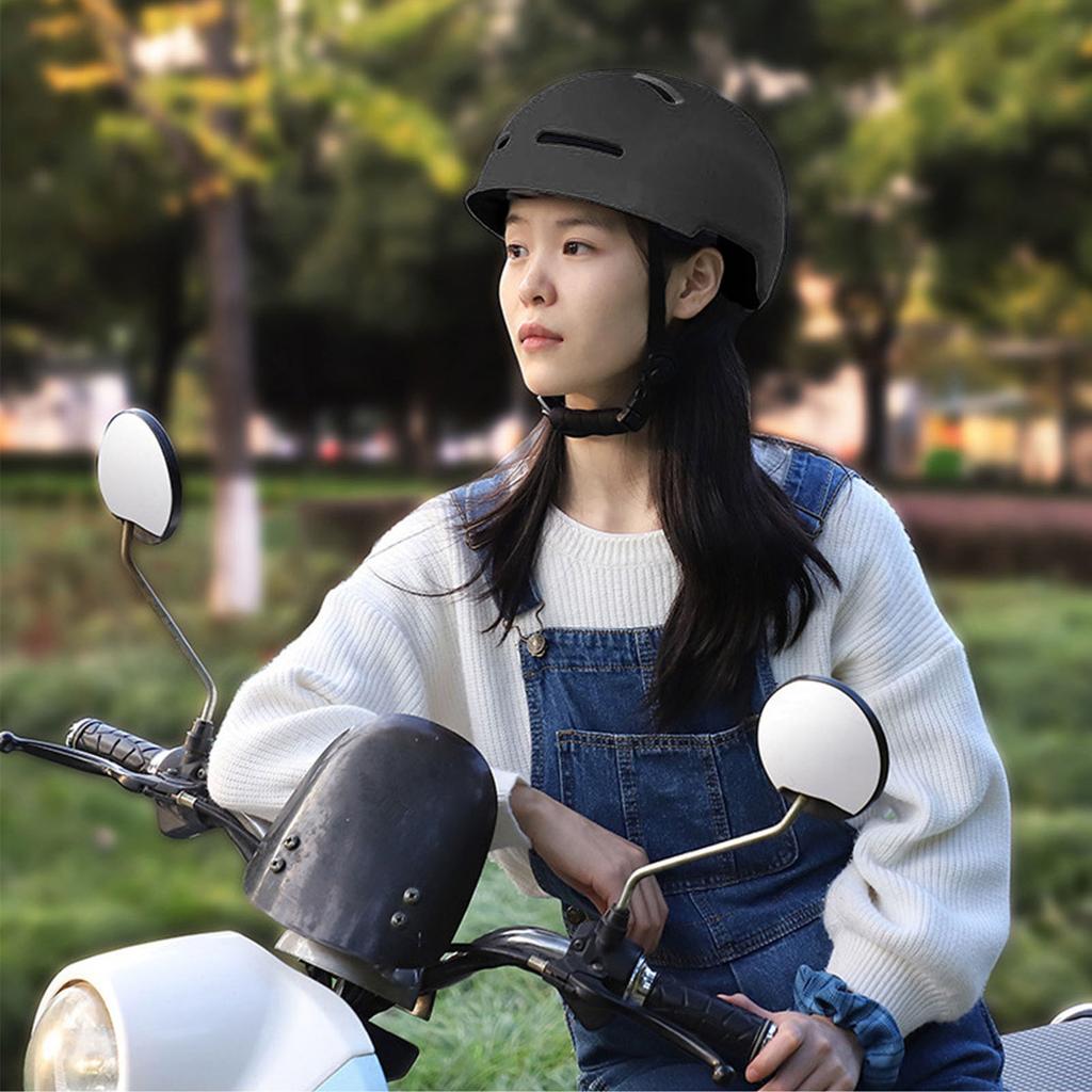 Bike Helmet with Rear Light for Adults Men Women Urban Bicycle Commuting Biking Cycling Black