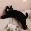 Dopamine Cat Plush Pillow Soft Stuffed Back Cat Plush Toy Long Hugging Pillow Home Sofa Bedroom Decor Adult Birthday Gift