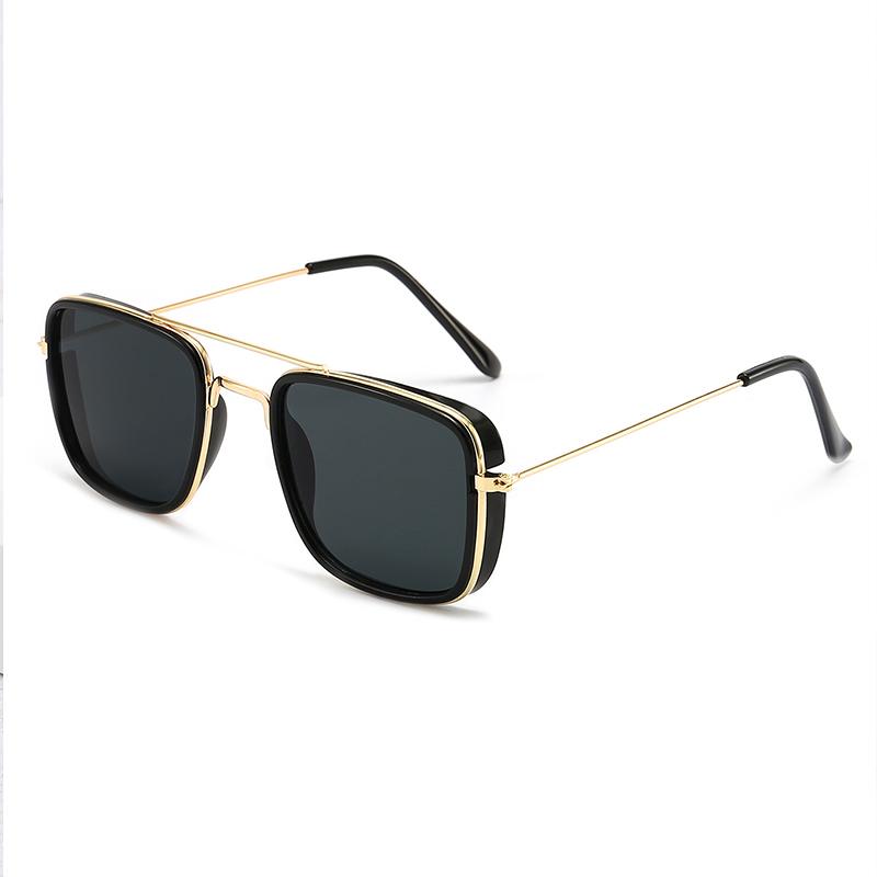 Fashion Sunglasses European American Metal Small Square Frame Korean Retro UV Protection Glasses