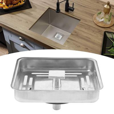 Drainer Kitchen Sink Strainer Stainless Steel Square
