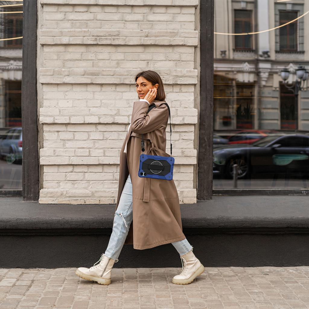 For Xiaomi Redmi Pad Pro 5G/Pad Pro/Poco Pad 4G Case Kickstand Silicone+PC Tablet Cover with Shoulder Strap