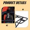 Durable Front Bike Rack Sturdy Aluminum Alloy Easy Installation Cargo Equipment for Bicycle Commuting and Touring