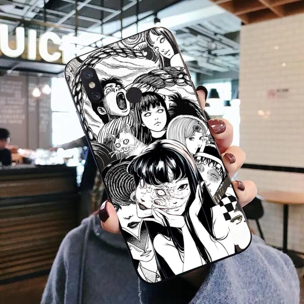 

Black comics Junji Itos Tomies Phone Case For Xiaomi Mi 5X 8 9 10 11 12 lite pro 10T PocoX3pro PocoM3 Note 10 pro lite Xiaomi Note 10Lite