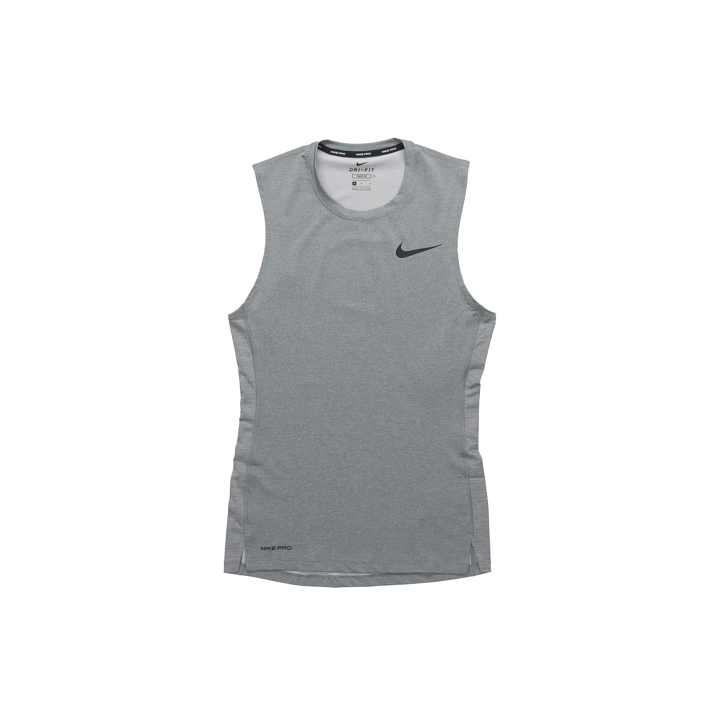 Nike Pro Sleeveless Training Tight Vest Gray Men s BV5601-085 S