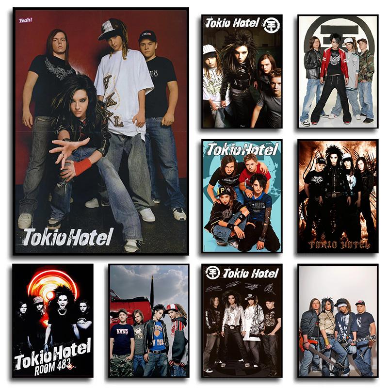 

Метал Рок Группа Tokio-Hotel Портрет Музыкальный Альбом Певец Постер Настенное Искусство Картины Холст Живопись Домашняя Комната Декор Общежития Подарок 21cm×30cm NoFrame