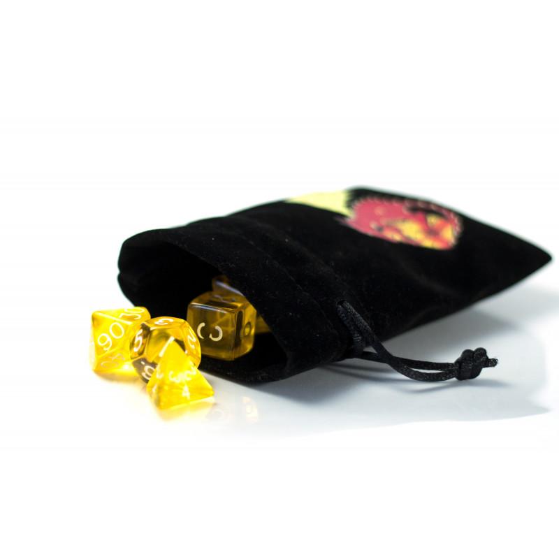Rpg Dice Power of the Sun Set of 7 Transparent Dice