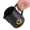 600ml Coffee Cup Mug Multi Purpose 304 Stainless Steel Milk Frothing Pitcher Black