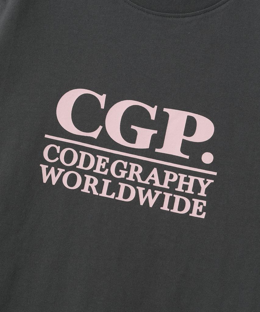CGP (Women) Square Logo Short Sleeve T-Shirt_Charcoal