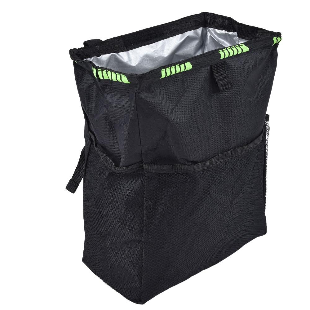 

Oxford Fabric Car Litter Bin Portable Auto Trash Can Car Waste Storage Organizer Car Interior