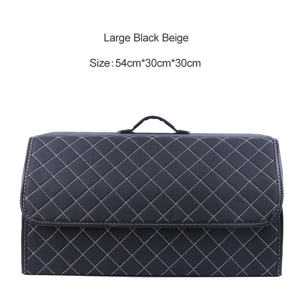 Collapsible Car Organizer Box For Trunk Portable Pu Leather Storage Box Multipurpose Auto Accessories Organizer Bag In The
