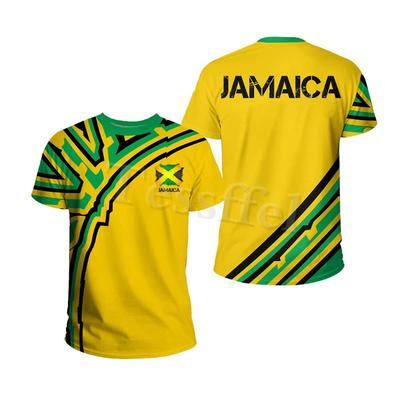 Tessffel Jamaica Lion Emblem Summer New Fashion 3D Print Tops Tee Tshirt Men Women Short Sleeve T Shirt Streetwear Style-4