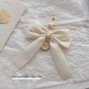 Matte Pearl Bow Keychain Pendant for Girls