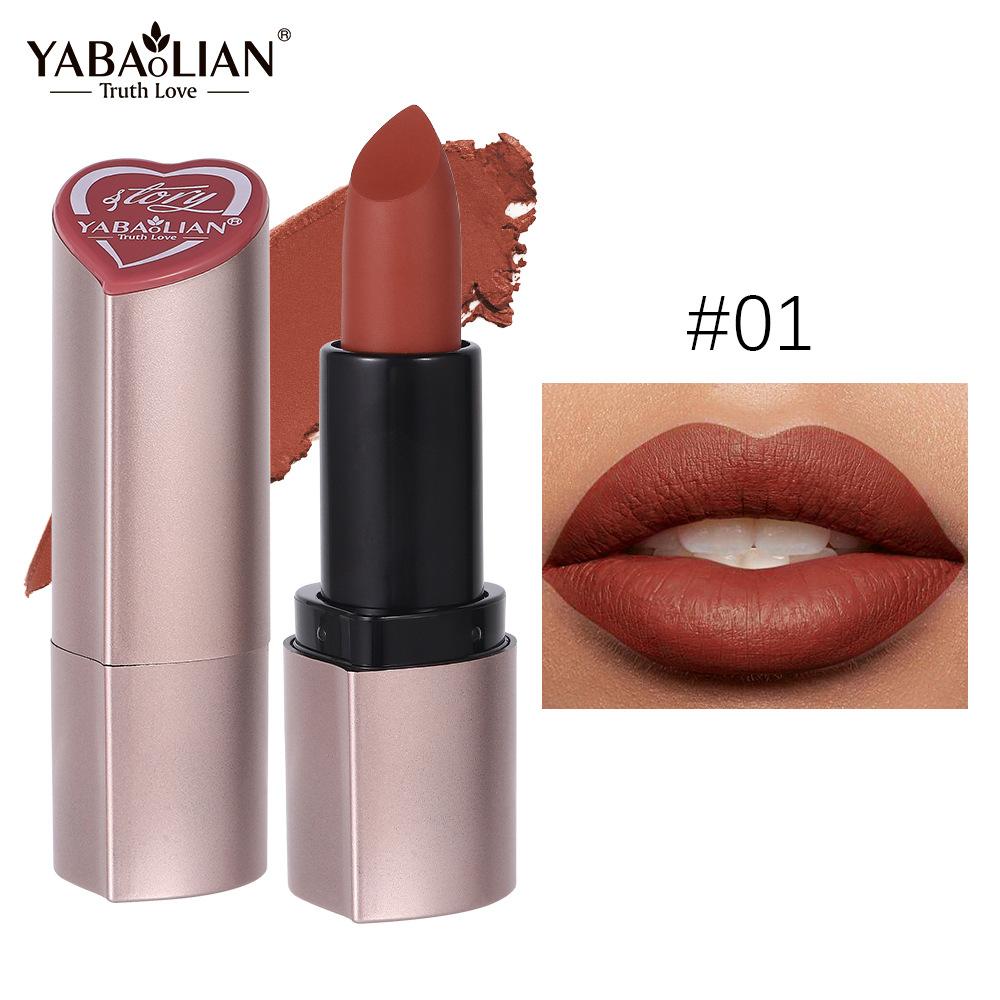 

12-цветная бархатистая матовая губная помада Стойкая водостойкая и неразмазывающаяся губная помада Высокопигментированная блестящая губная помада 1#