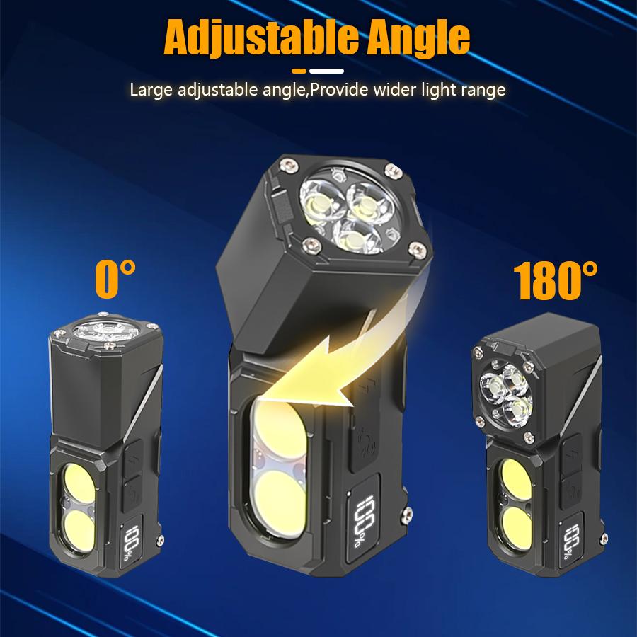 Sensor Headlamp with Hat Clip Type-C Rechargeable Led Headlight with Magnet Outdoor Camping Search Light Flashlight Bike Lantern