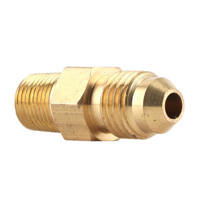 Pirinç Yağ Gaz Bağlantı Elemanı Rakor Düz AN4 Erkek - 18in Erkek NPT Adaptör Konnektör