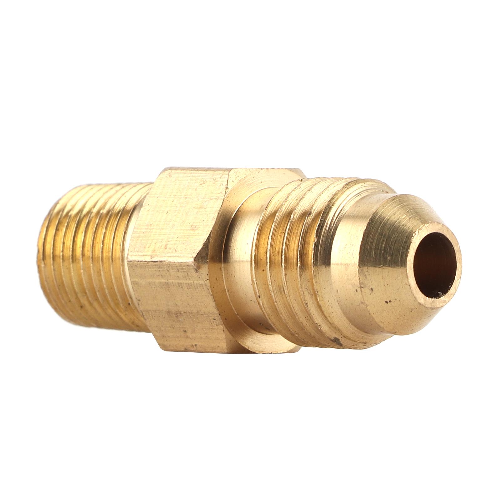 

Brass Oil Gas Fitting Coupler Straight AN4 Male to 18in Male NPT Adaptor Connector