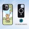 H-Happy C-Cute Capybara Cartoon Phone Case For iPhone17,16,15,14,13,12,Pro,Max,Magnetic For Magsafe Wireless Charging