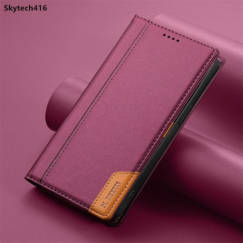 For Redmi 14C 14R Note 10 11 11S 12 12R 12S 13 14 Pro Plus Max 4G 5G Leather Case Flip High Quality Card Slot Bracket Wallet Cover Casing