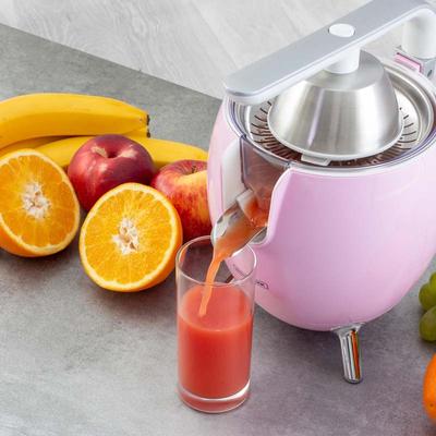 KitchenCook Electric Citrus Juicer 550ml - 2 Pressing Cones - Articulated Arm - Spout - Stainless Steel Filter
