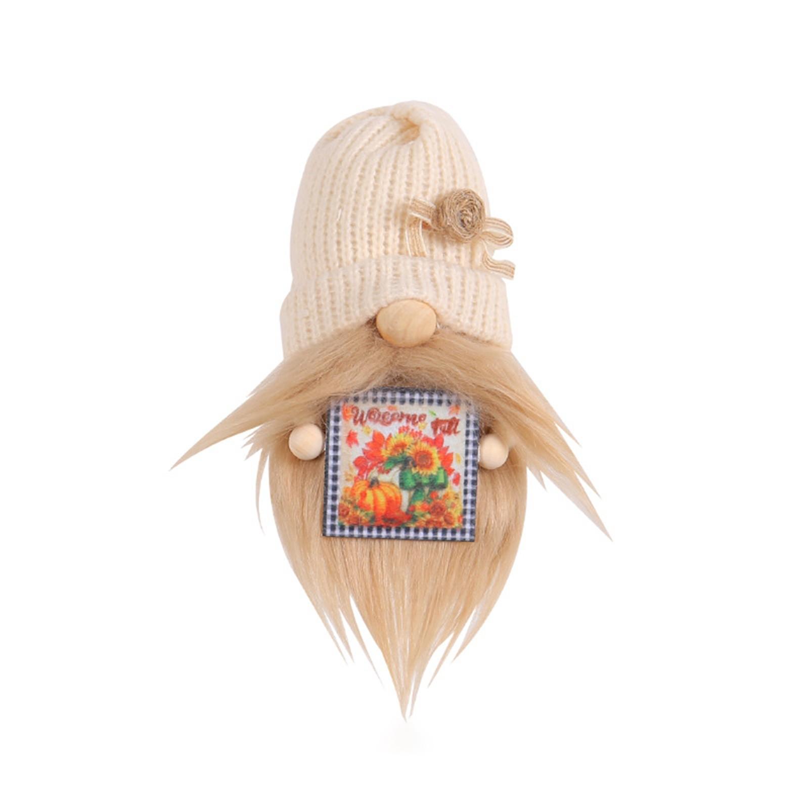 

Мягкая и милая вязаная кукольная шапка, трансформирующаяся в мультяшную куклу, теплое украшение для рабочего стола One Size белый