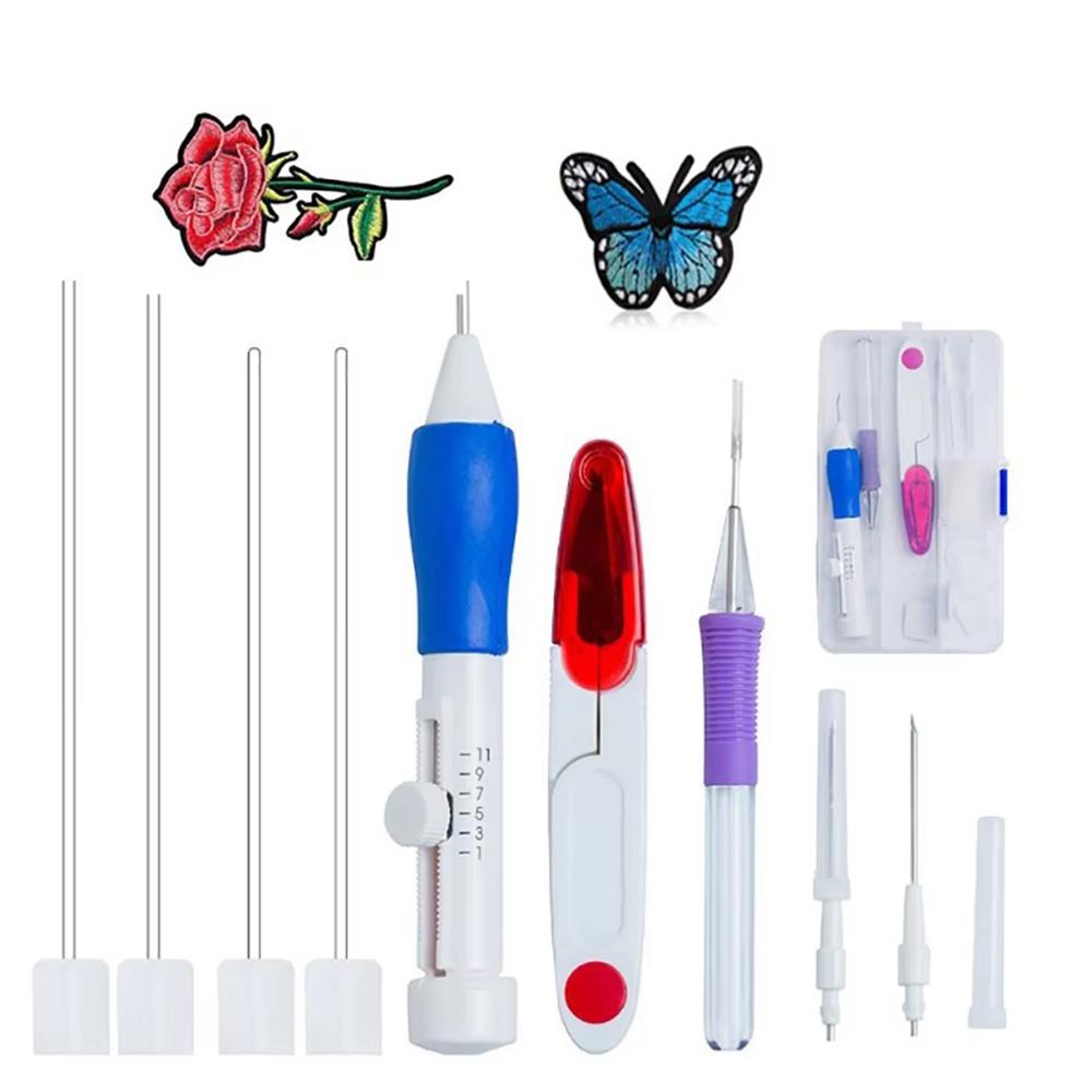 7/9/136pcs Cross-stitch Punch Needle Stitching Punch Set Needlework Embroidery Craft Tools for DIY Craft Sewing Stitching Tool