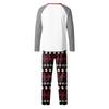 Familienpassende Drucksets Pyjamas Loungewear Outfits Familienpassendes Langarm-Oberteil+Hose Set