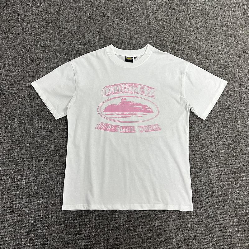 Corteiz Alcatraz Series T-shirts for Men and Women, Short-sleeve Short Sleeve with Lettered Logo Print Crew Neck Loose Casual T-shirt