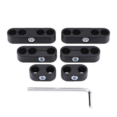 7mm 8mm Spark Plug Wire Separators Dividers Looms for Chevy Ford & Mopar Black