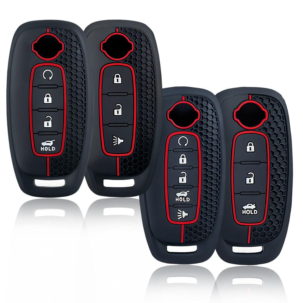 Silicone Car Key Case Holder For Nissan X-Trail T33 Kicks Qashqai J12 Juke Teana Altima Ariya Keyless Go Remote Cover Keychain