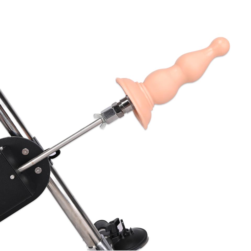 Sex Machine Attachment ROUGH BEAST 6.89" Black/Flesh Anal Plug for Sex Machine Vac-u-lock Love Machine Attachment Adult Sex Toys