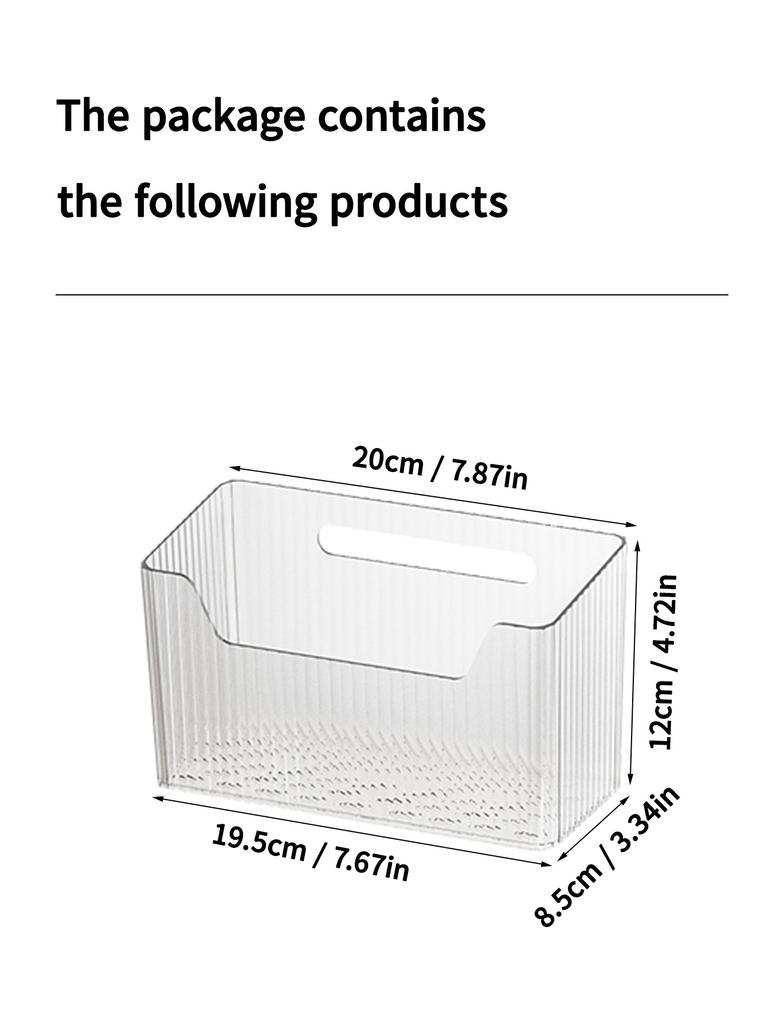 WORTHBUY Plastic Bag Storage Box Multifunctional Trash Bag Container Garbage Bag Holder Kitchen Cabinet Storage Organizer